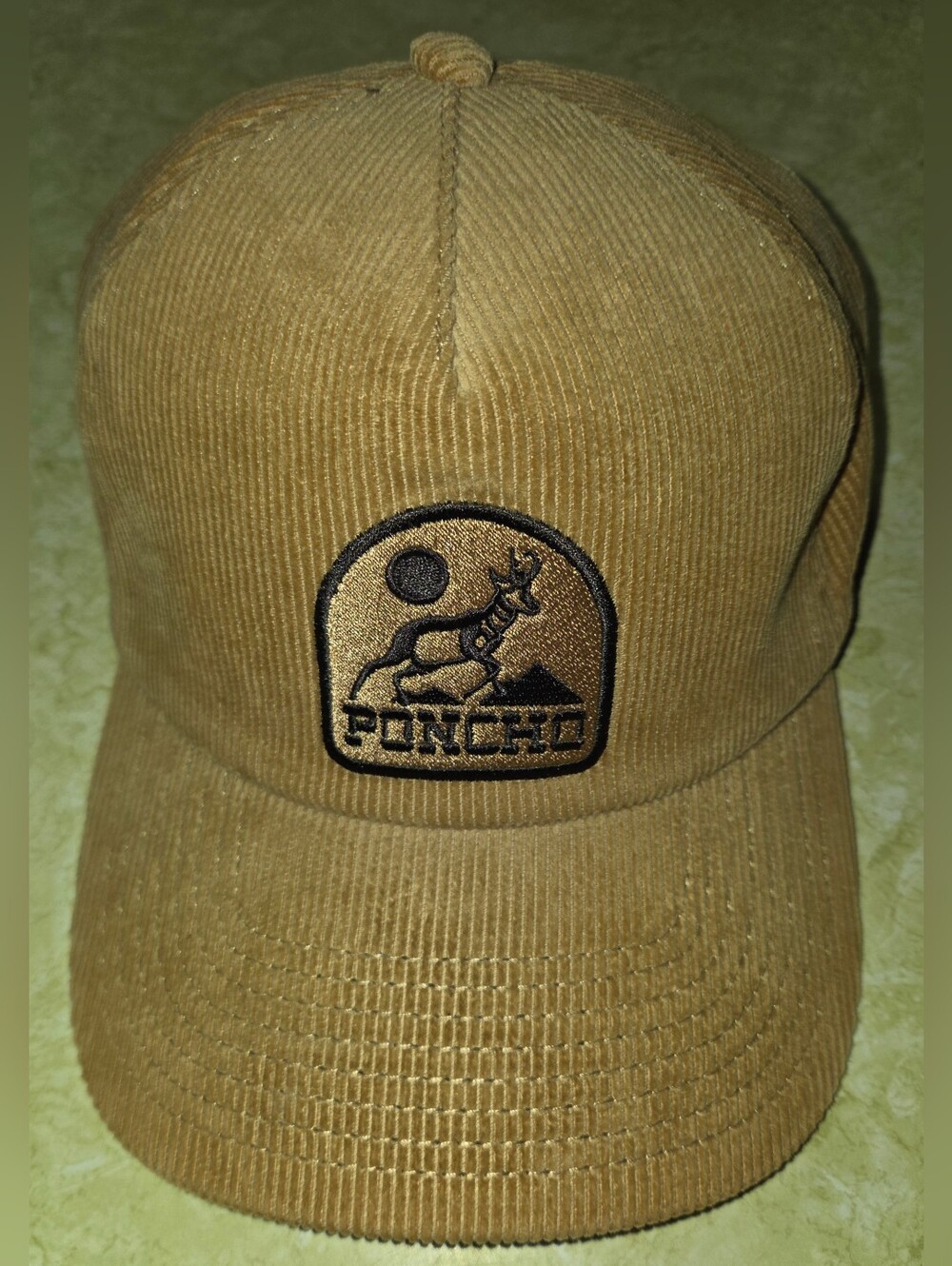 Poncho Tan Corduroy Hat